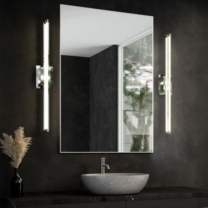 Plymouth LED Vanity Wall Light in bathroom.