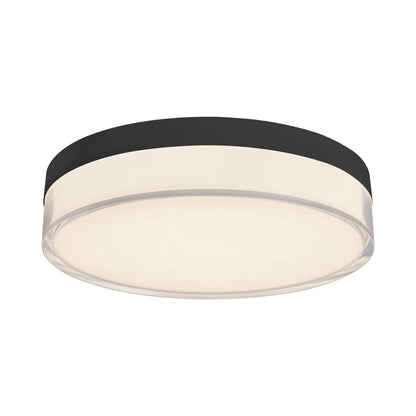 Quara LED Flush Mount Ceiling Light in Black.