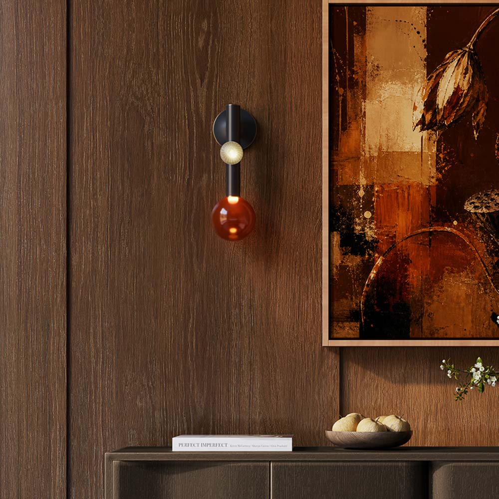 Reese LED Wall Light in living room.
