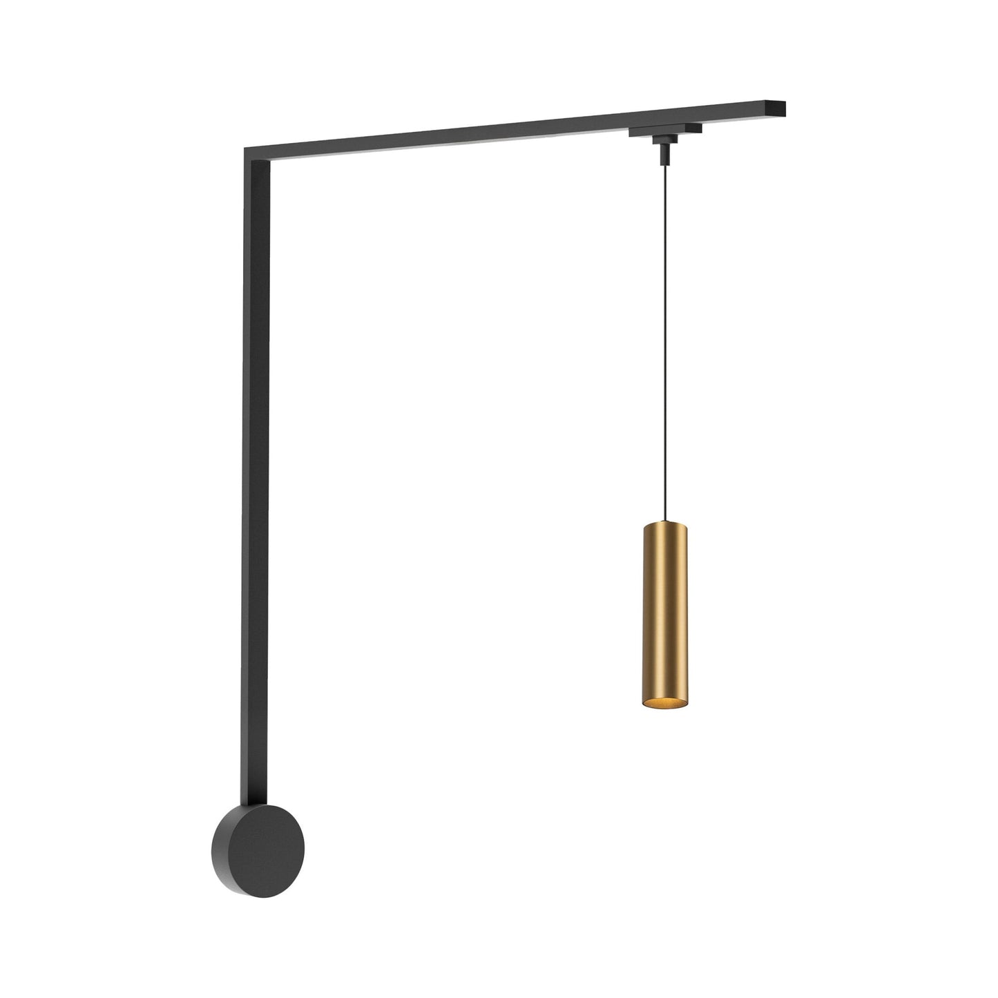 Remuda Trilo Track LED Wall Light in Brushed Gold.
