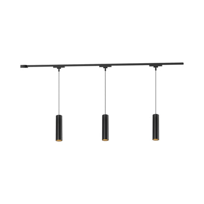 Remuda Trilo Track Multi Light LED Pendant Light in Black (3-Head).