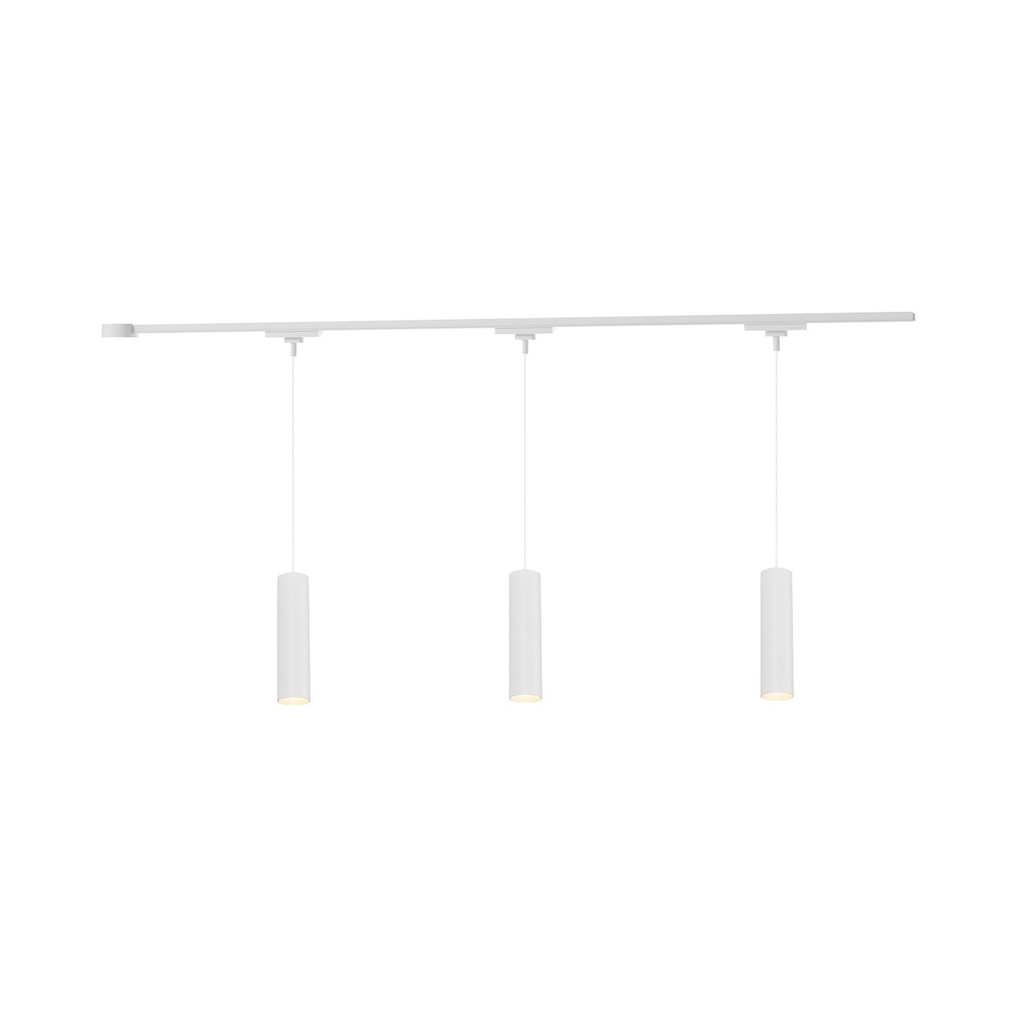Remuda Trilo Track Multi Light LED Pendant Light in White (3-Head).