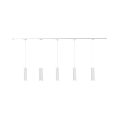 Remuda Trilo Track Multi Light LED Pendant Light in White (5-Head).