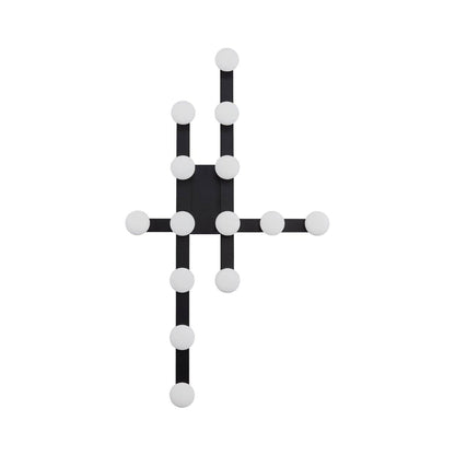 Rezz LED Flush Mount Ceiling Light in Black.
