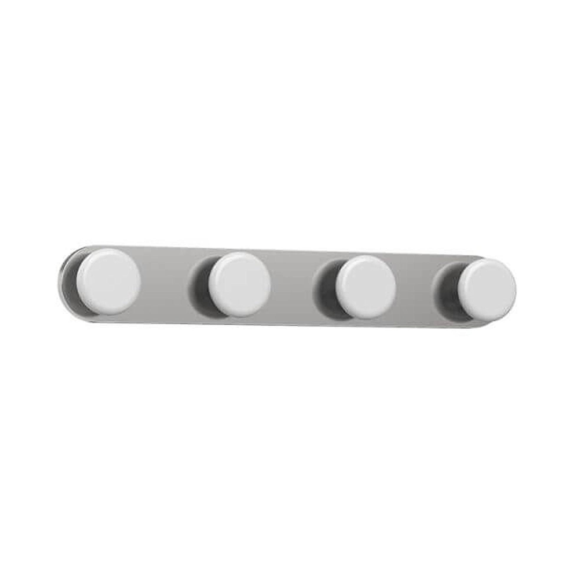 Rezz LED Vanity Wall Light in Brushed Nickel (4-Light).