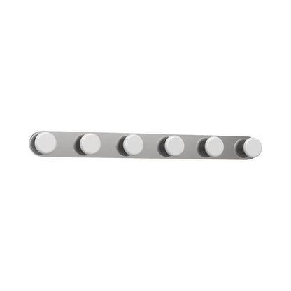 Rezz LED Vanity Wall Light in Brushed Nickel (6-Light).