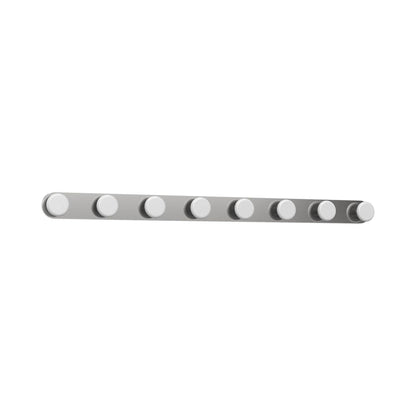 Rezz LED Vanity Wall Light in Brushed Nickel (8-Light).