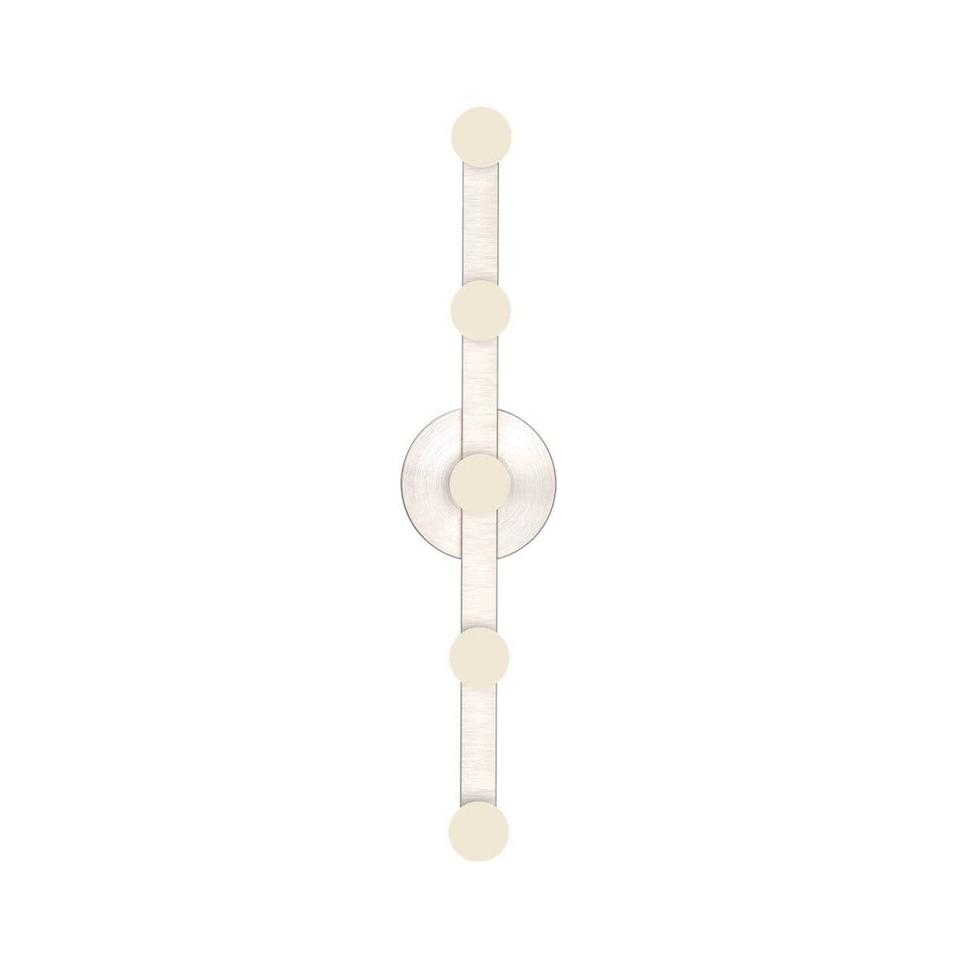 Rezz LED Wall Light in Brushed Nickel.