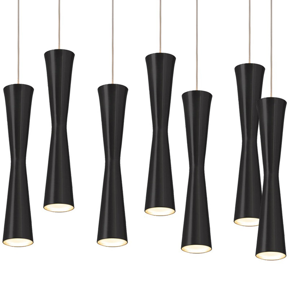 Robson Rectangle Multi Light LED Pendant Light in Detail.
