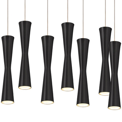 Robson Rectangle Multi Light LED Pendant Light in Detail.
