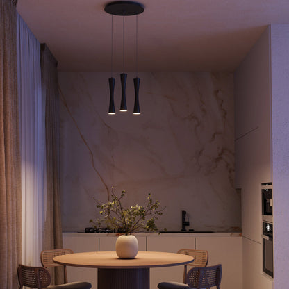 Robson Round Multi Light LED Pendant Light in dining room.