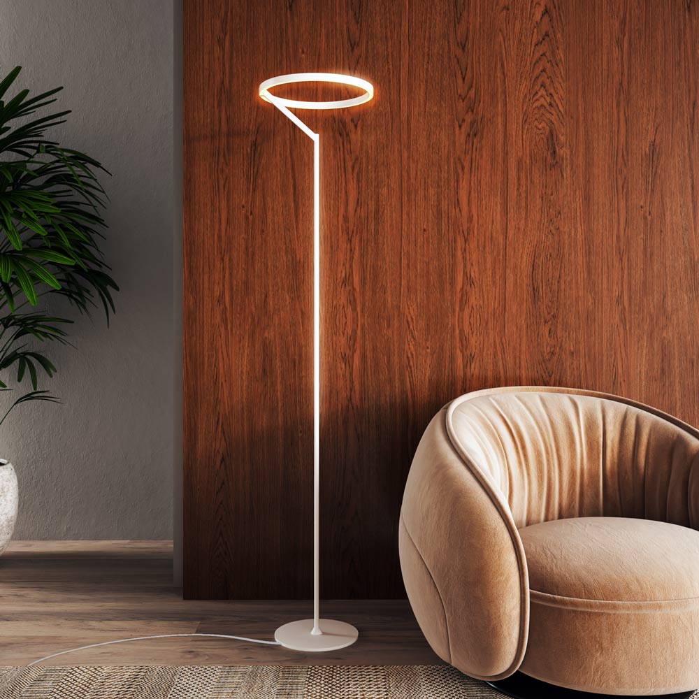 Roda LED Floor Lamp in living room.