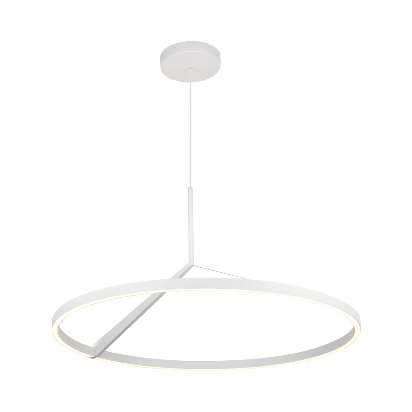 Roda LED Pendant Light in White.