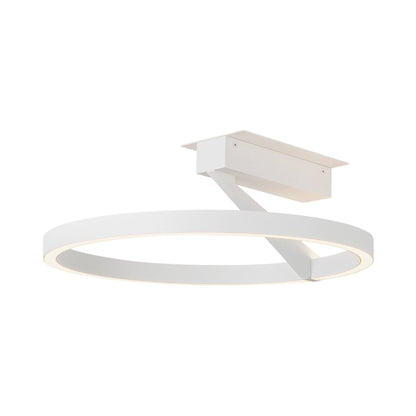 Roda LED Semi Flush Mount Ceiling Light in White (15.75-Inch).