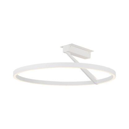 Roda LED Semi Flush Mount Ceiling Light in White (23.63-Inch).