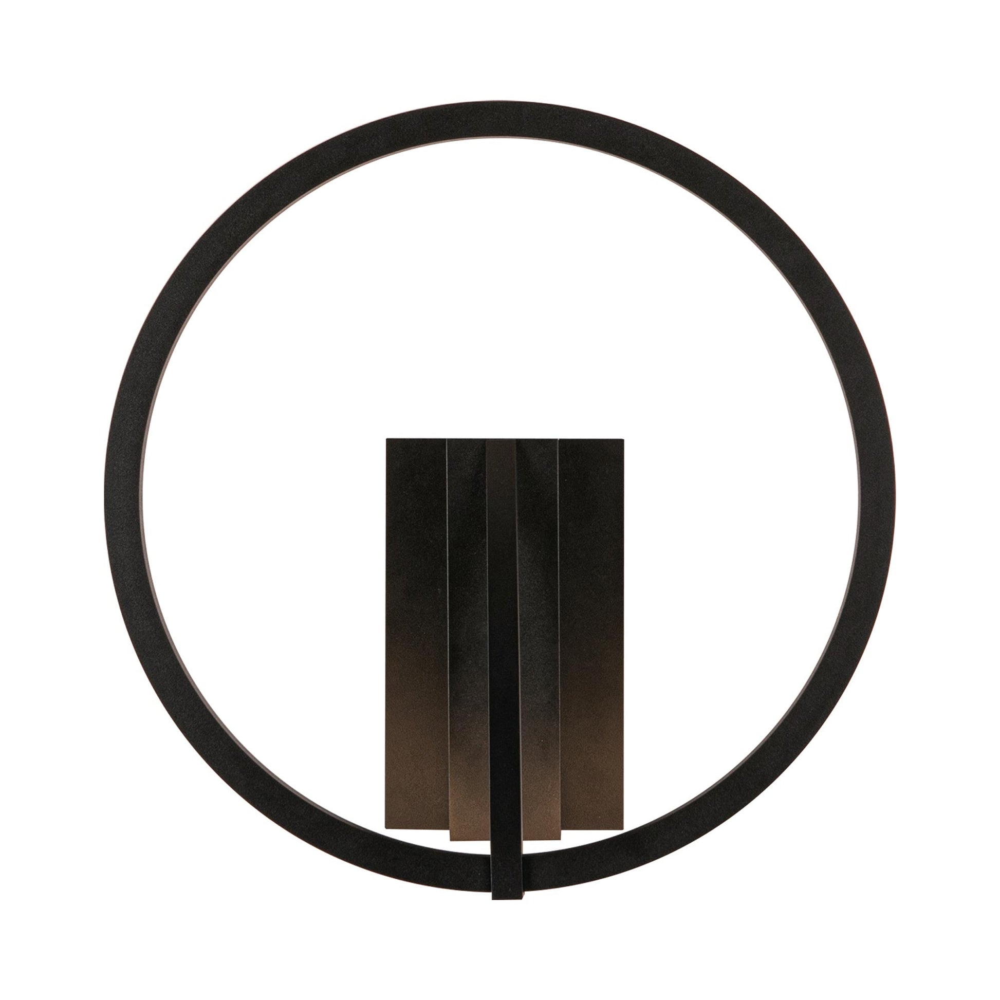 Roda LED Wall Light in Black.