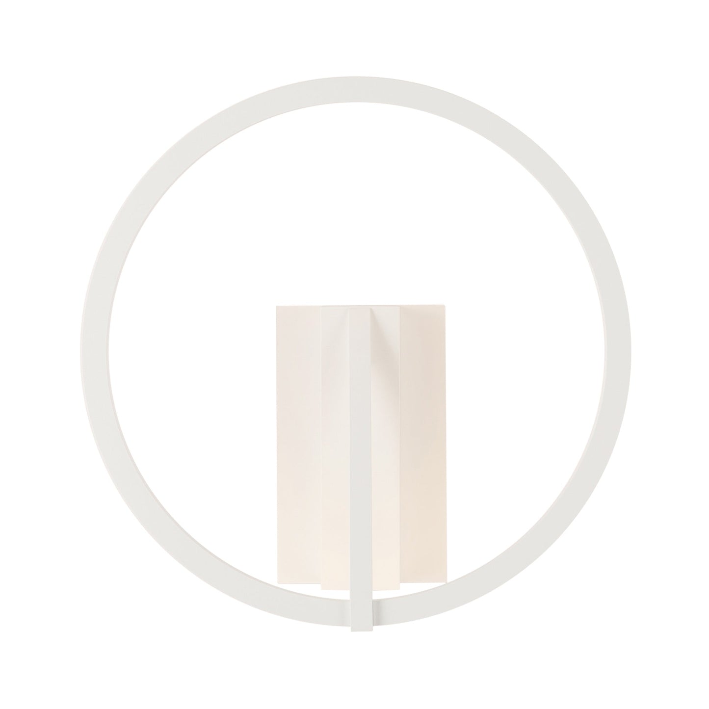 Roda LED Wall Light in White.