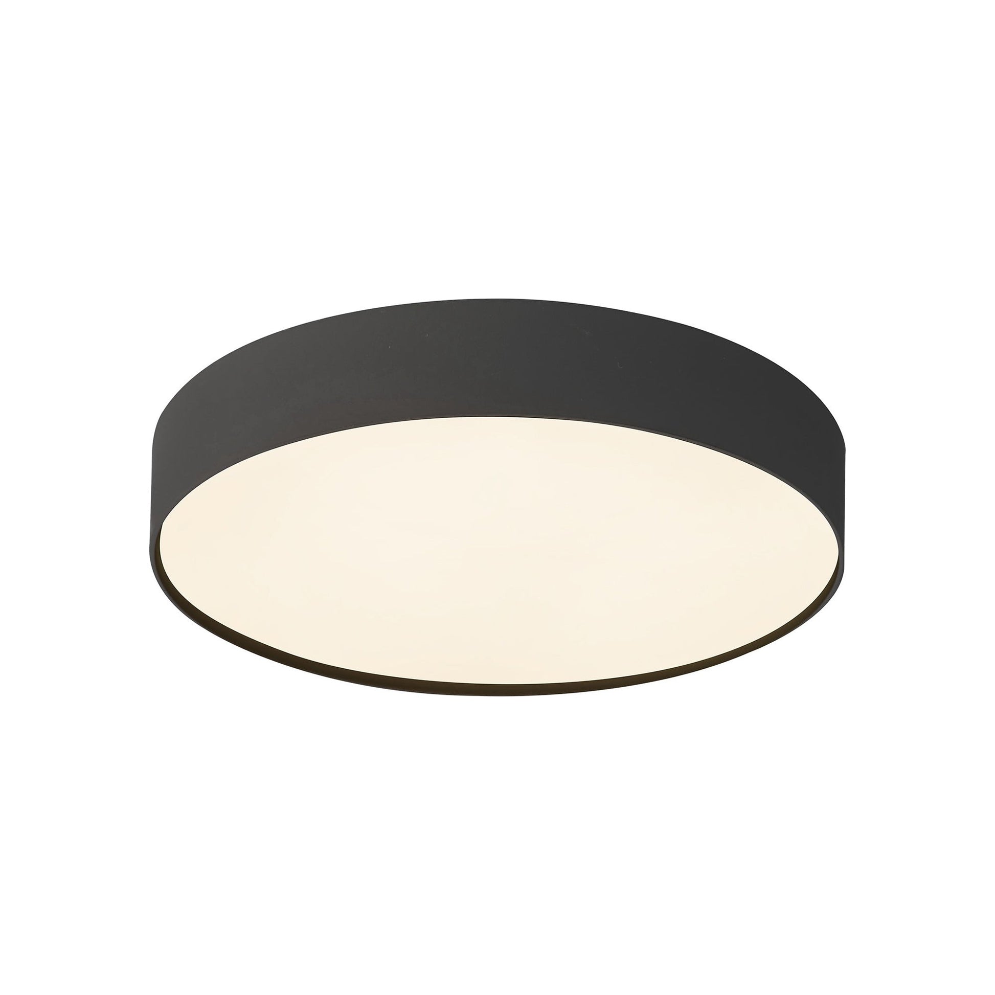 Rynn LED Flush Mount Ceiling Light in Black (5.25-Inch).
