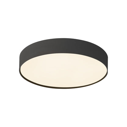 Rynn LED Flush Mount Ceiling Light in Black (5.25-Inch).