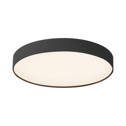 Rynn LED Flush Mount Ceiling Light in Black (7.13-Inch).