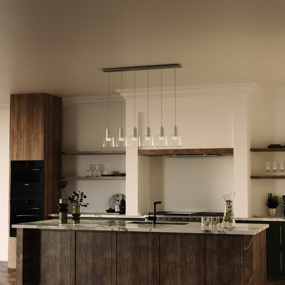 Samson Multi Light LED Pendant Light in kitchen.