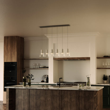 Samson Multi Light LED Pendant Light in kitchen.