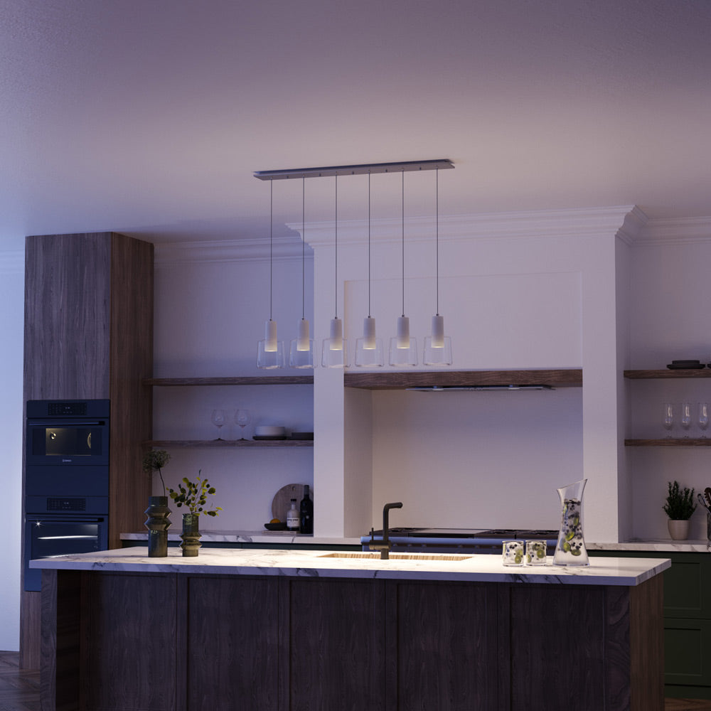 Samson Multi Light LED Pendant Light in kitchen.