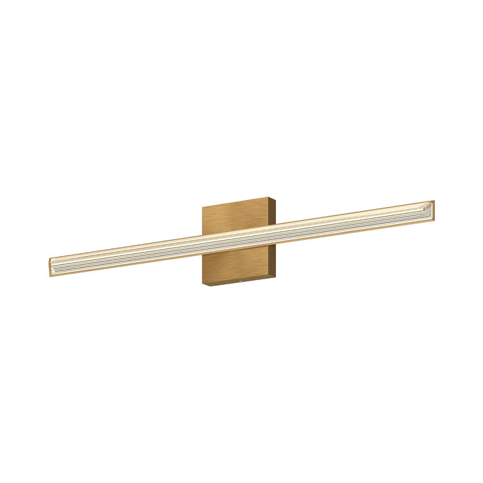 Saphir LED Vanity Wall Light in Brushed Gold (34.25-Inch).