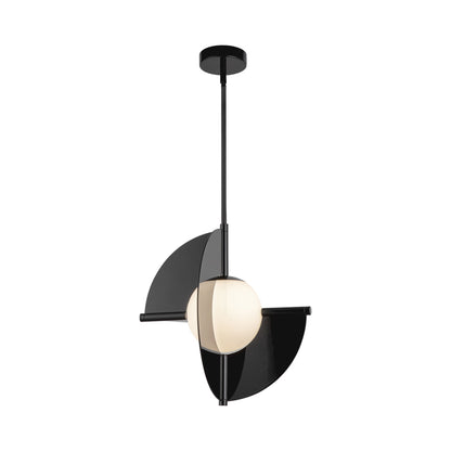 Scorpio LED Pendant Light in Glossy Black.