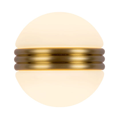 Selene LED Wall Light in Brushed Gold.