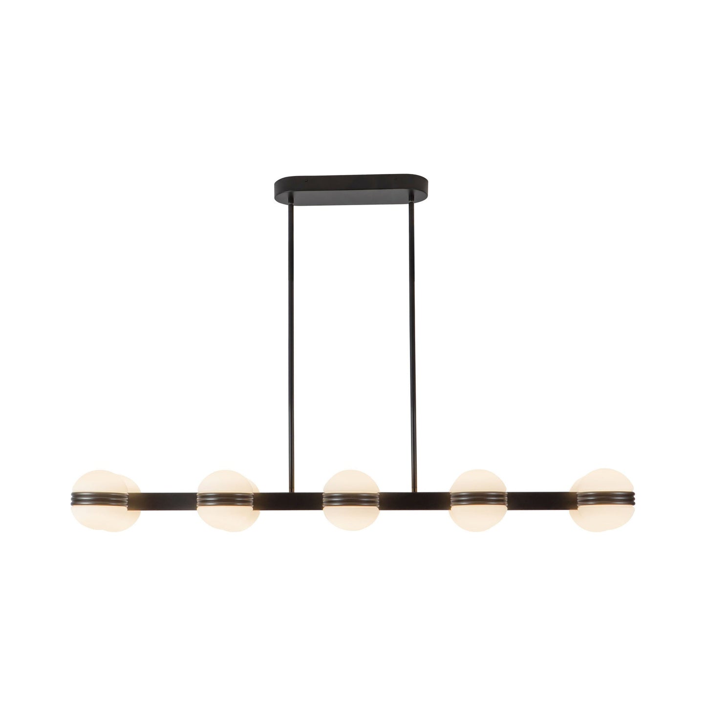 Selene Linear LED Pendant Light in Black.