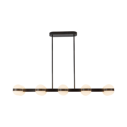 Selene Linear LED Pendant Light in Black.