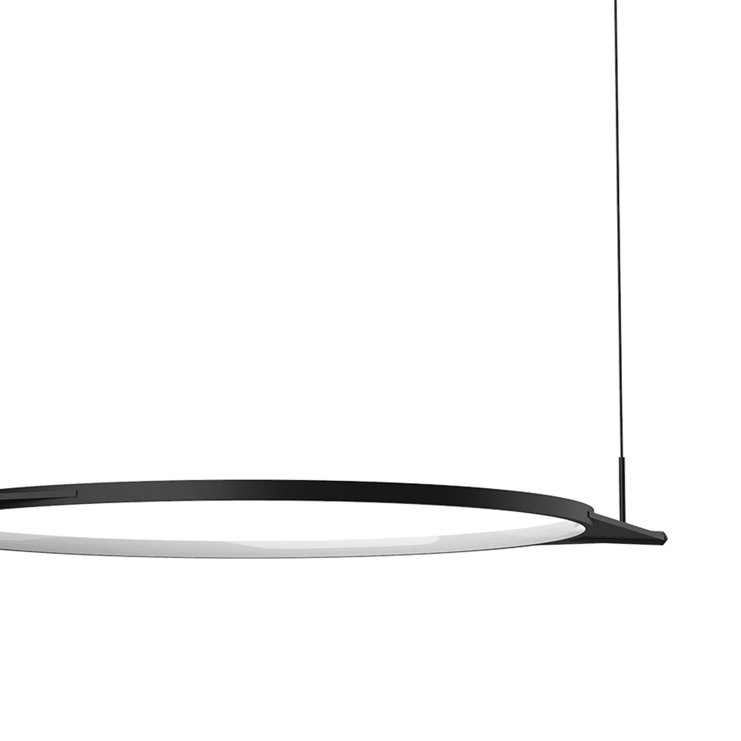 Serif LED Single Pendant Light in Detail.