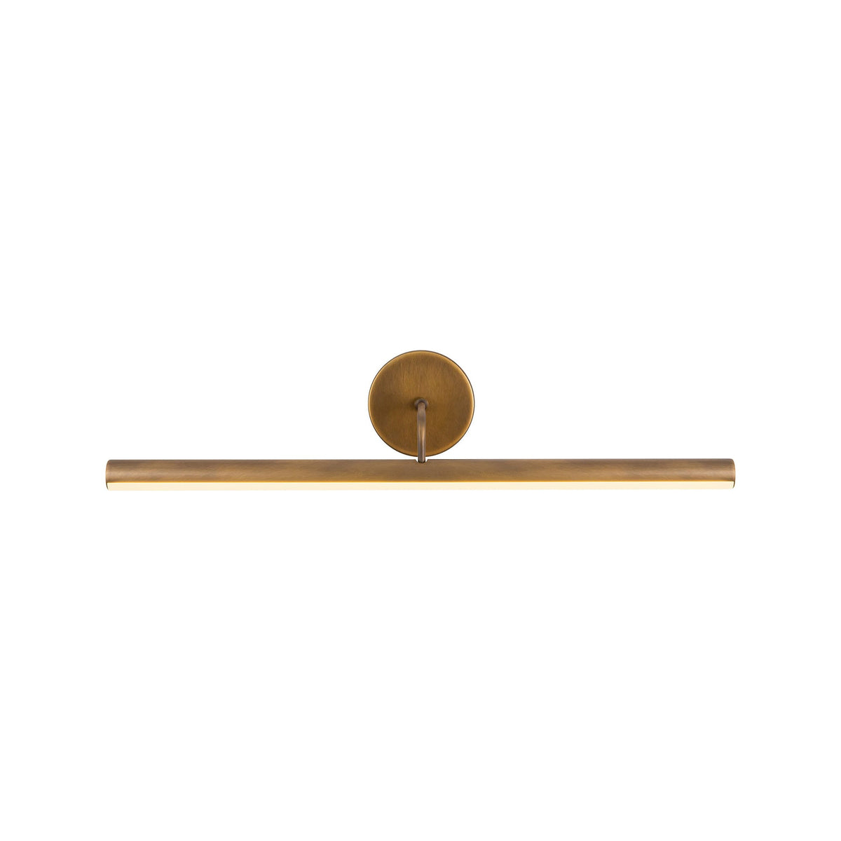 Slender LED Picture Light in Vintage Brass (24.125-Inch).