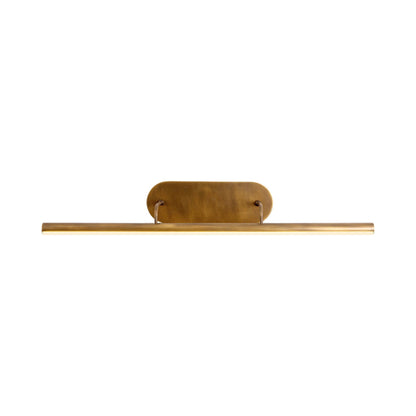 Slender LED Picture Light in Vintage Brass (32-Inch).