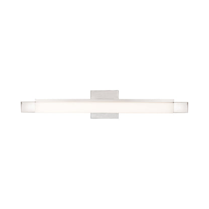 Soho LED Vanity Wall Light in Brushed Nickel.