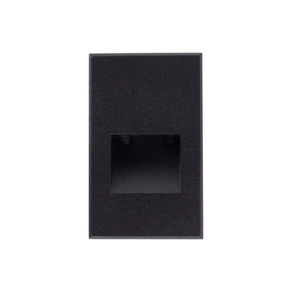 Sonic Vertical Recessed LED Step / Wall Light in Black.