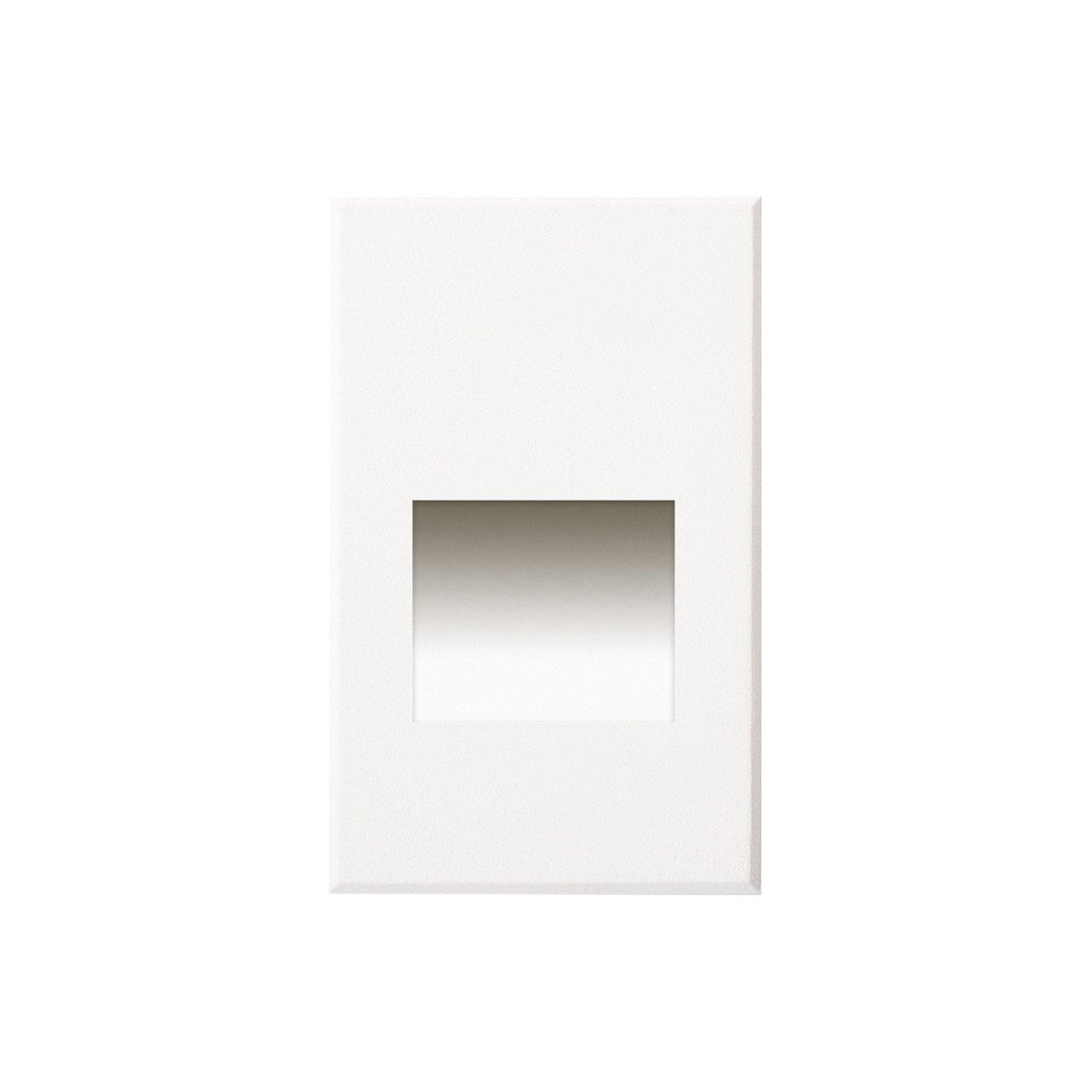 Sonic Vertical Recessed LED Step / Wall Light in White.