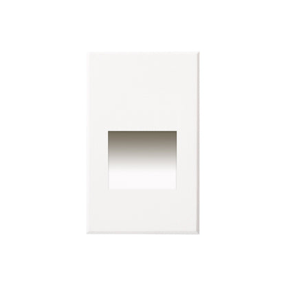Sonic Vertical Recessed LED Step / Wall Light in White.