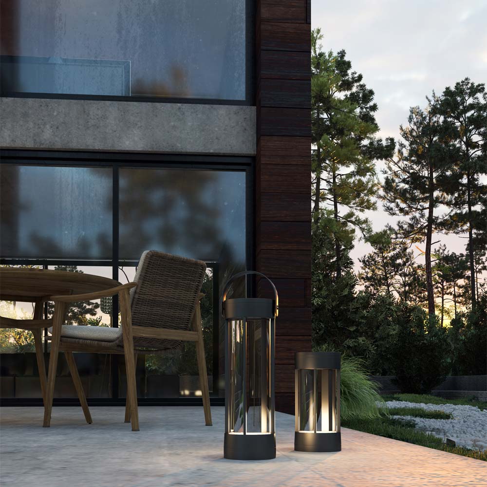 Suara Outdoor LED Table Lamp in Outside Area.