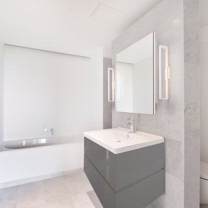 Swivel LED Wall Light in bathroom.