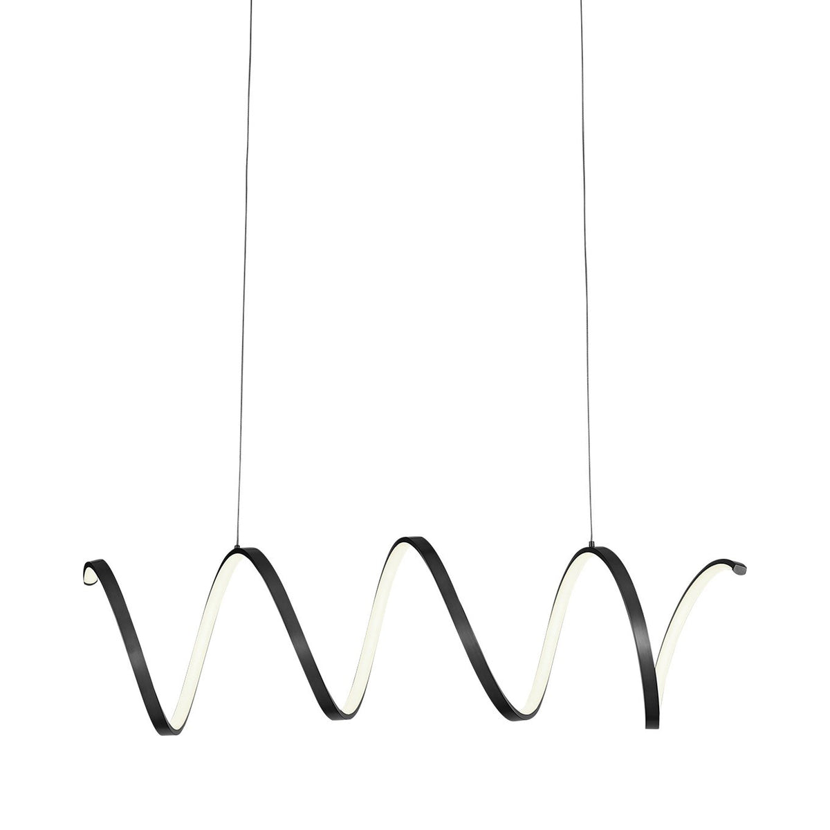 Synergy Linear LED Pendant Light in Black.