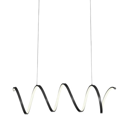 Synergy Linear LED Pendant Light in Black.
