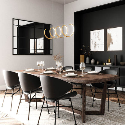 Synergy Linear LED Pendant Light in dining room.