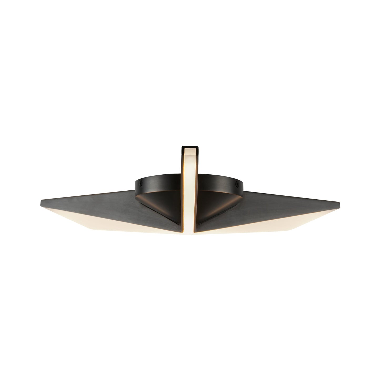 Tachi LED Flush Mount Ceiling Light in Urban Bronze (18-Inch).