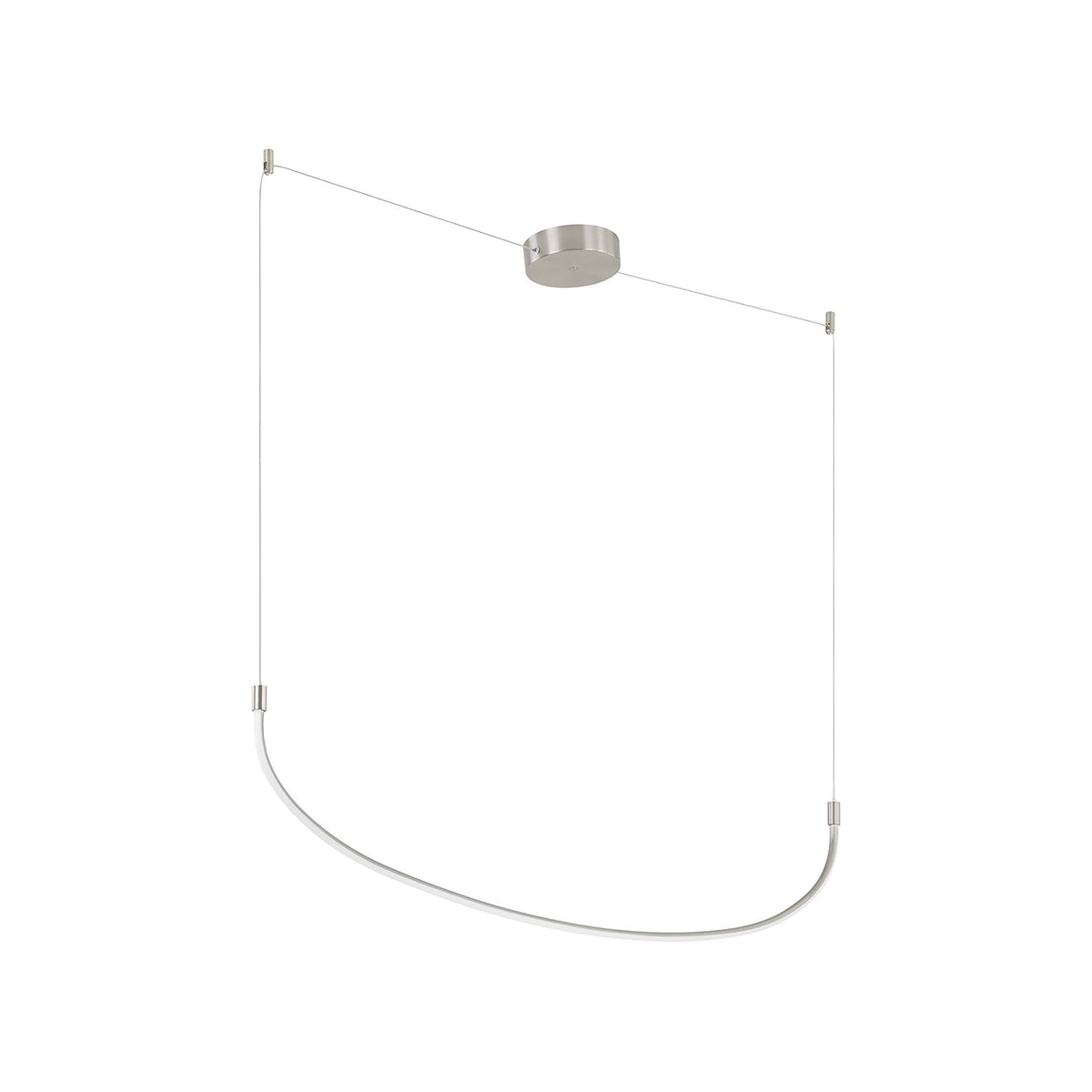 Talis LED Linear Pendant Light in Brushed Nickel (36.63-Inch).