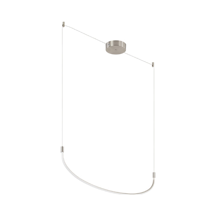 Talis LED Linear Pendant Light in Brushed Nickel (47.25-Inch).