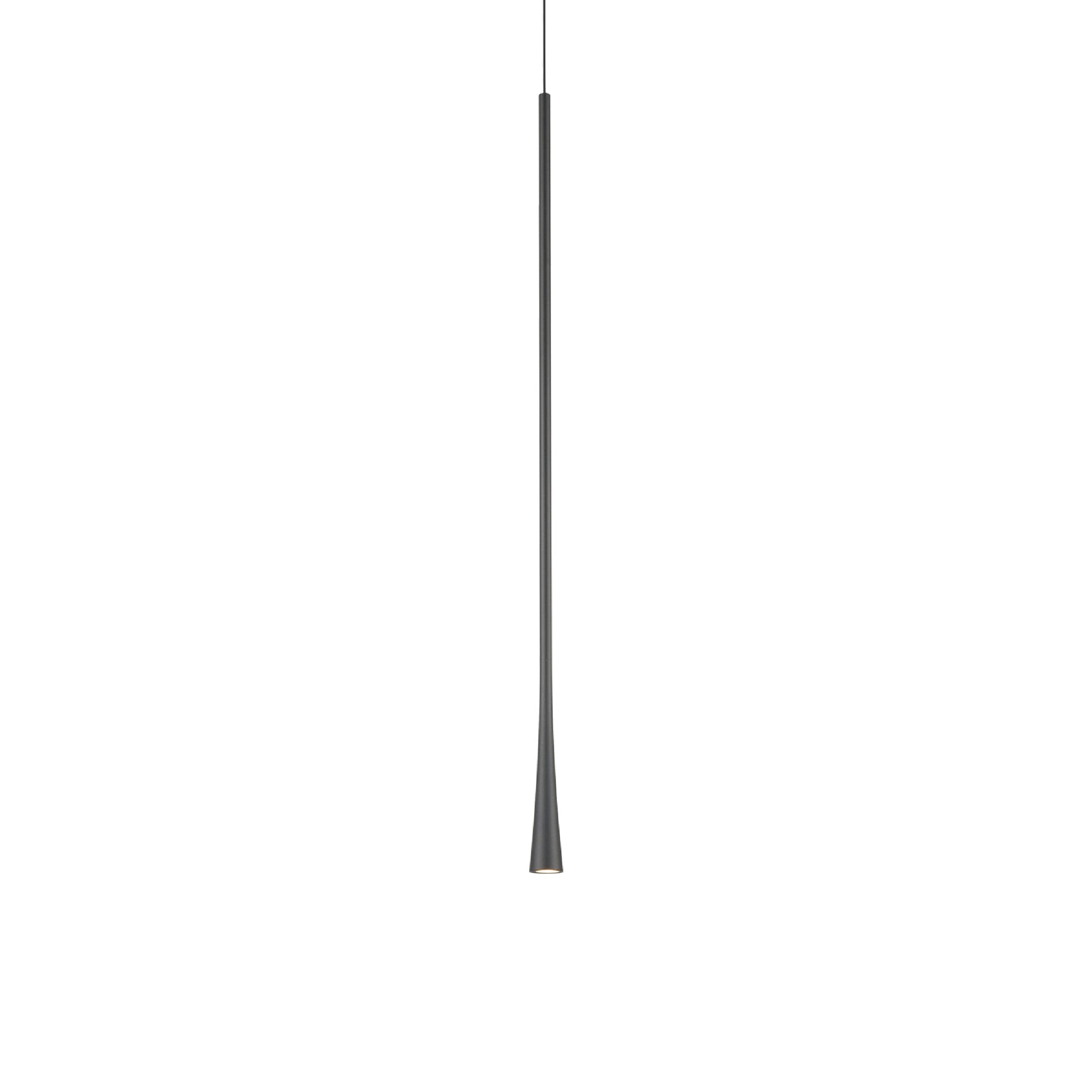 Taper LED Pendant Light in Black (31.5-Inch).