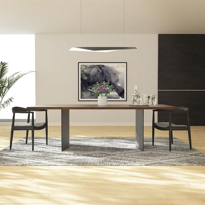 Taro Linear LED Pendant Light in dining room.