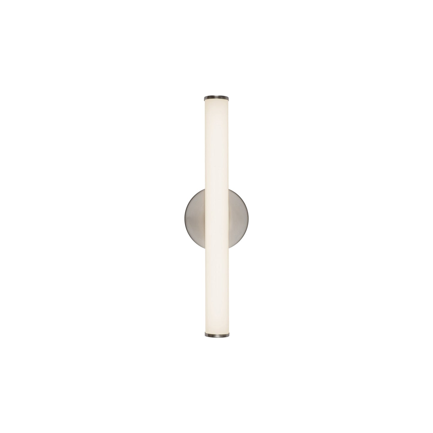 Tectra LED Bath Wall Light in Brushed Nickel (18.13-Inch).